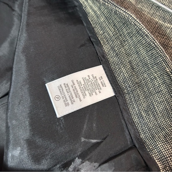 Michael Michael Kors Women’s Lined Linen Blend Pants Size 10 Trouser Brown Black - Picture 4 of 7